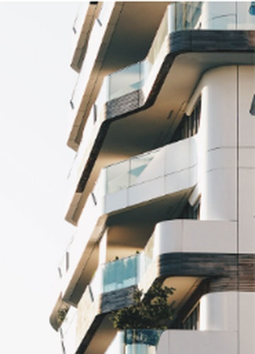 Contemporary residential apartment tower exterior